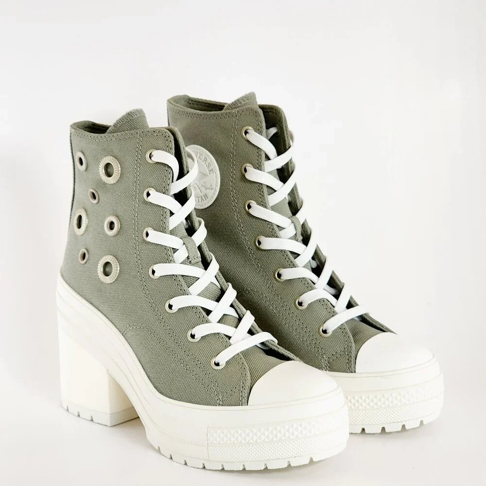 Converse | Shoes | Converse Chuck 7 De Luxe Heel Metal Rings Womens ...